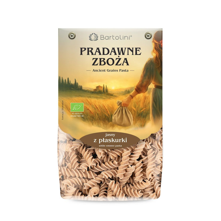 Makaron (z Płaskurki Jasny) Świderki BIO 250g | BARTOLINI - Ekochatka