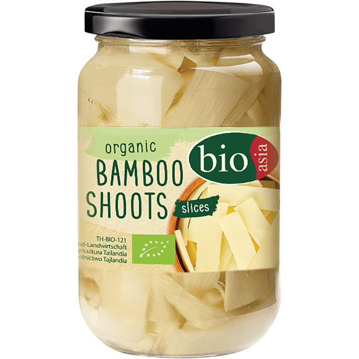 Pędy Bambusa Plastry w Zalewie BIO 340g (175g) | BIOASIA - Ekochatka