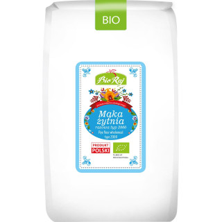 Mąka Żytnia Razowa Typ 2000 BIO (Polska) 1kg | BIO RAJ - Ekochatka