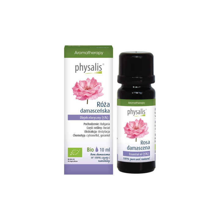 Olejek Eteryczny Róża Damasceńska BIO 10ml | PHYSALIS - Ekochatka
