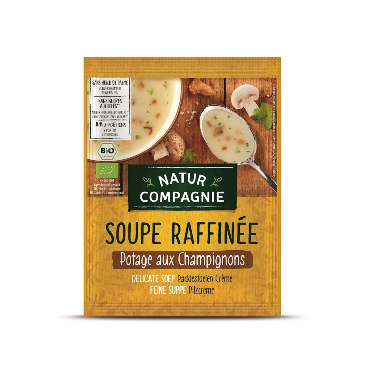 Zupa Krem z Grzybów bez Dodatku Cukrów BIO 40g | NATUR COMPAGNIE - Ekochatka
