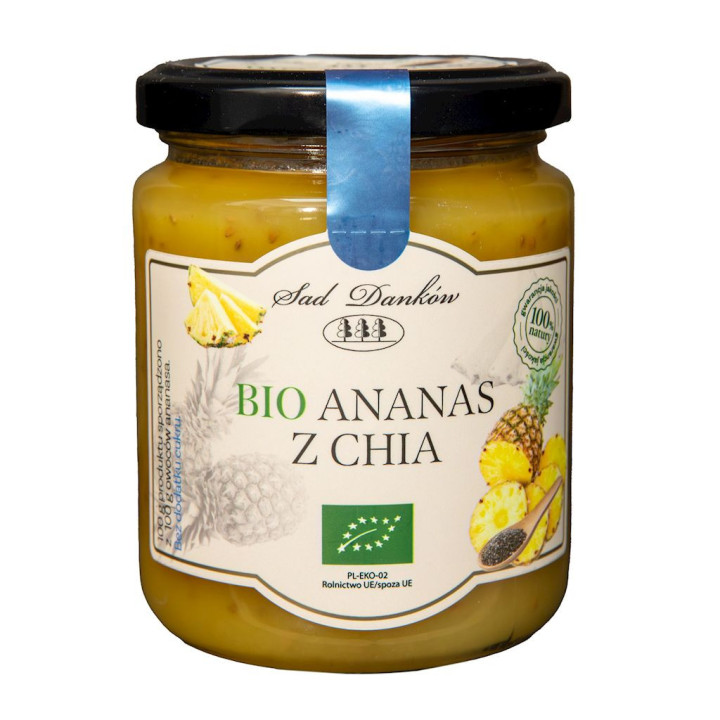 Ananas z Chia bez Dodatku Cukrów BIO 250g | SAD DANKÓW - Ekochatka