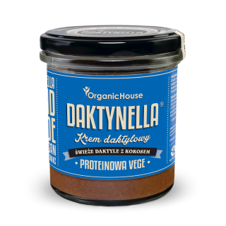 Krem Proteinowy Kokos Daktyle Medjool Bezglutenowy BIO 280g | ORGANICHOUSE - Ekochatka