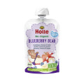 Mus Borówkowy Miś (jogurt - Borówka - Jabłko - Banan) bez Dodatku Cukrów od 8 Miesiąca BIO 100 g - Holle