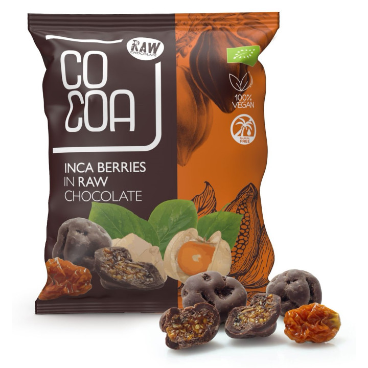 Jagody Inkaskie w Czekoladzie Surowej BIO 70g | COCOA - Ekochatka