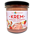 Krem Migdałowo - Czekoladowo - Truskawkowy bez Dodatku Cukrów Bezglutenowy Keto 300 g - Pięć Przemian