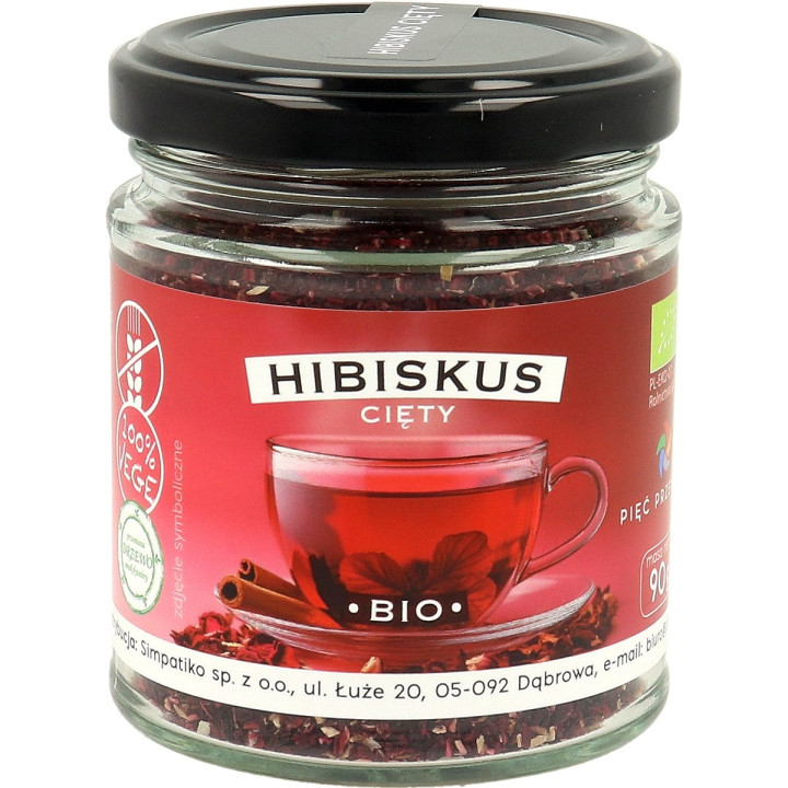 Hibiskus Bezglutenowy BIO 90g | PIĘĆ PRZEMIAN - Ekochatka