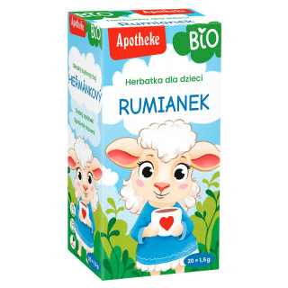 Herbatka dla Dzieci Rumianek BIO (20x1g) 20g | APOTHEKE - Ekochatka