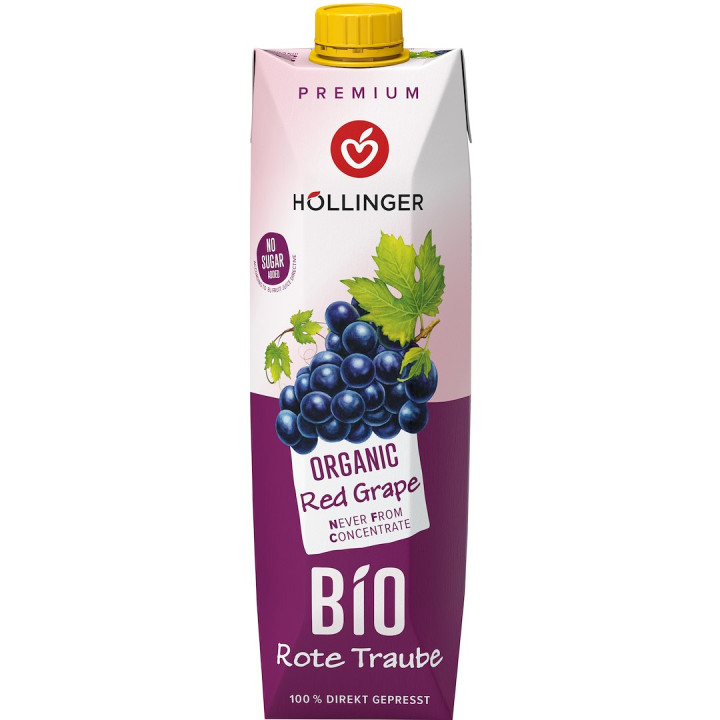 Sok z Czerwonych Winogron NFC BIO 1l | HOLLINGER - Ekochatka