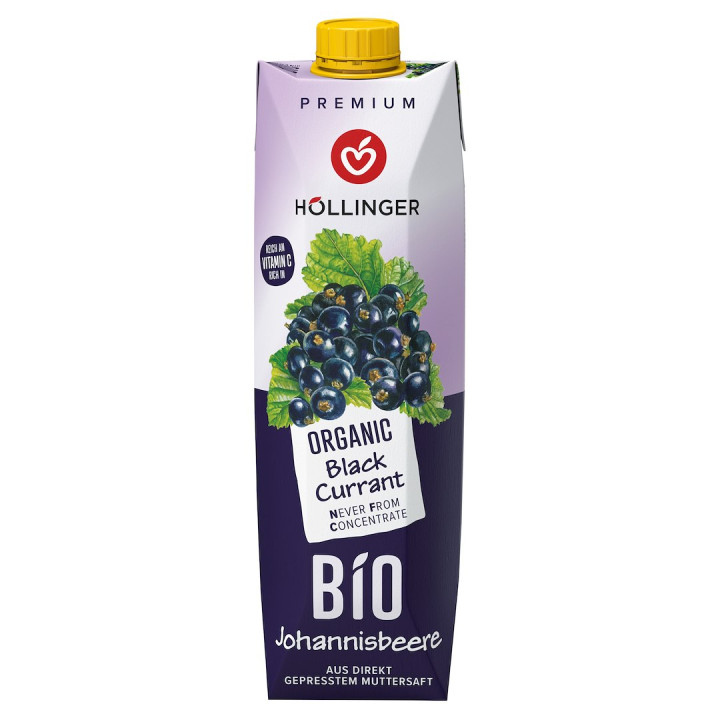 Nektar z Czarnej Porzeczki BIO 1l | HOLLINGER - Ekochatka