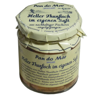 Tuńczyk Żółtopłetwy w Sosie Własnym 220g (154g) (Słoik) | PAN DO MAR - Ekochatka