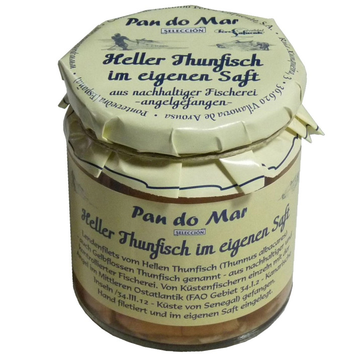 Tuńczyk Żółtopłetwy w Sosie Własnym 220g (154g) (Słoik) | PAN DO MAR - Ekochatka