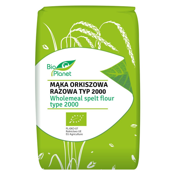 Mąka Orkiszowa Razowa Typ 2000 BIO 500g | BIO PLANET - Ekochatka