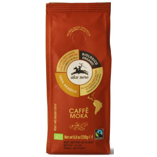 Kawa Mielona Arabica 100 % Moka Górska BIO 250g | ALCE NERO - Ekochatka