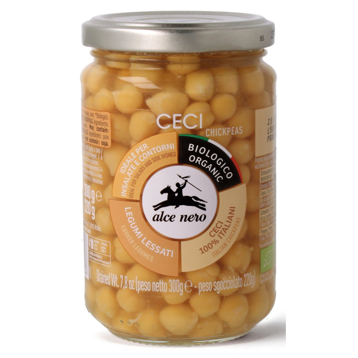 Ciecierzyca w Zalewie BIO 300g (220g) | ALCE NERO - Ekochatka