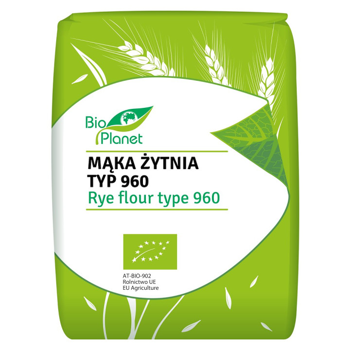 Mąka Żytnia Typ 960 BIO 1kg | BIO PLANET - Ekochatka