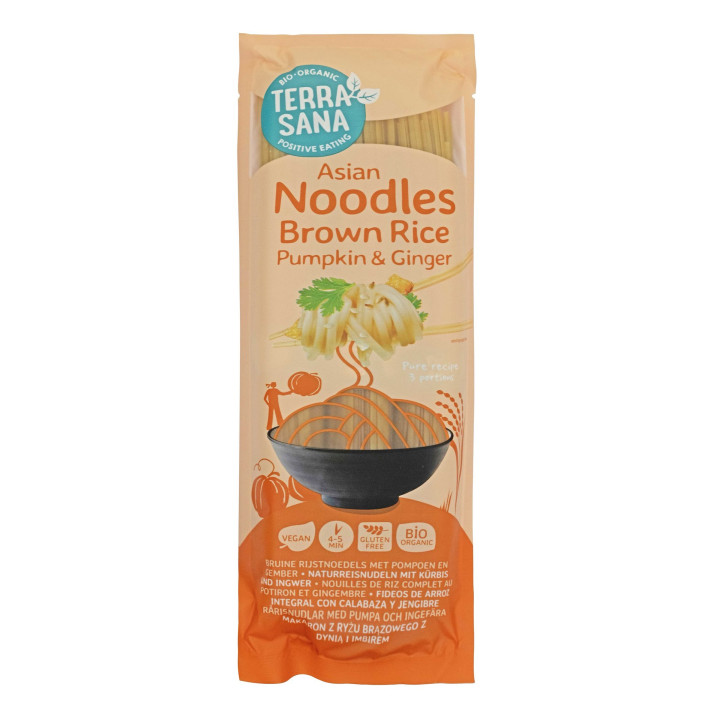 Makaron (Ryżowy Razowy z Dynią i Imbirem) Noodle Spaghetti Bezglutenow | TERRASANA - Ekochatka