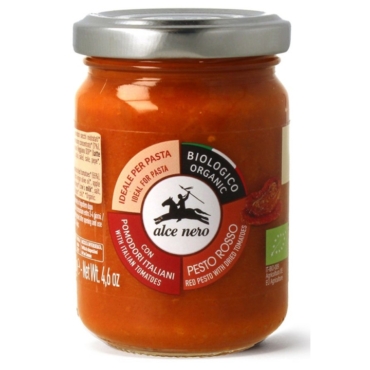 Pesto Czerwone z Suszonych Pomidorów BIO 130g | ALCE NERO - Ekochatka