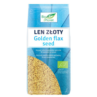 Len Złoty (siemię Lniane) BIO 400 g - BIO Planet - Ekochatka