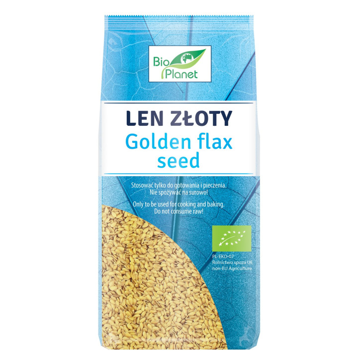Len Złoty (siemię Lniane) BIO 400 g - BIO Planet - Ekochatka
