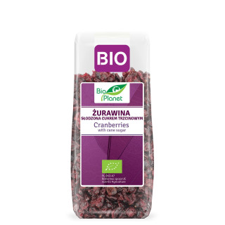 Żurawina z Cukrem Trzcinowym BIO 100 g - BIO Planet - Ekochatka