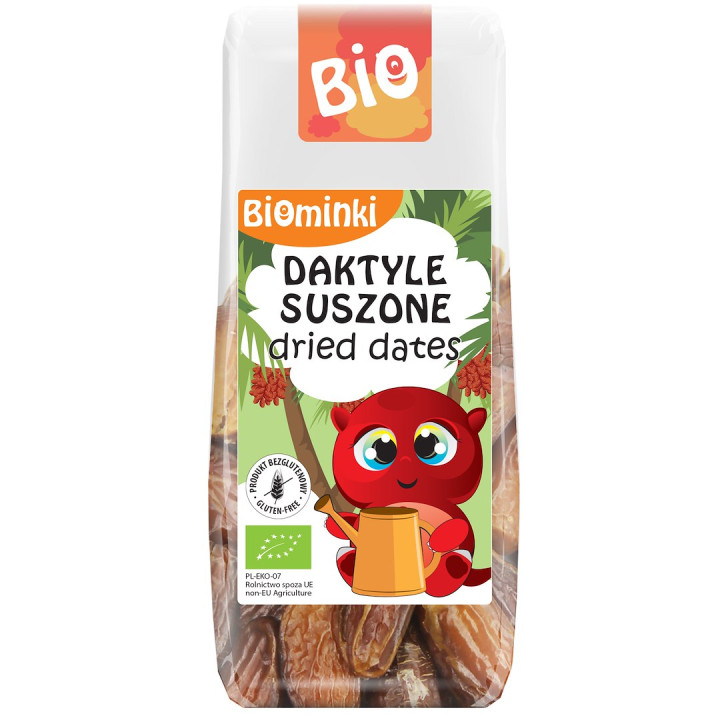 Daktyle Suszone Bezglutenowe BIO 100 g - Biomin | BIOMINKI - Ekochatka