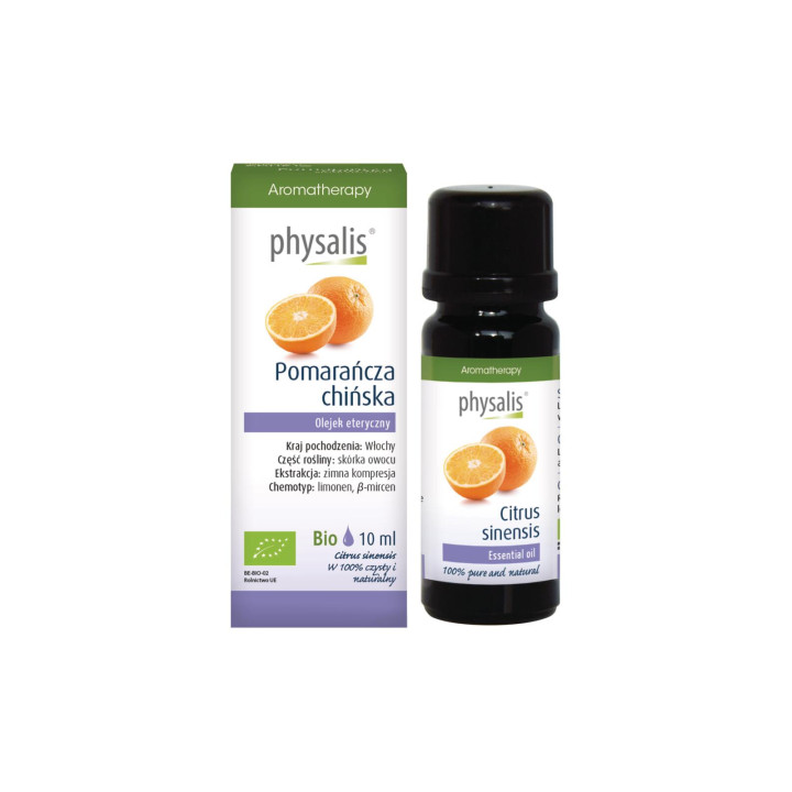 Olejek Eteryczny Pomarańcza BIO 10 ml - Physali | PHYSALIS - Ekochatka