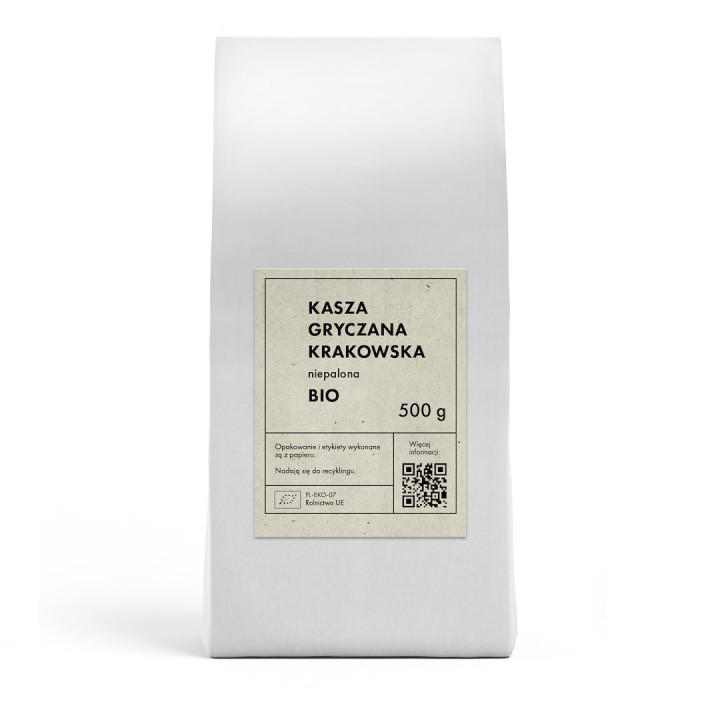 Kasza Gryczana Krakowska Niepalona BIO 500 g  | THE PLANET - Ekochatka