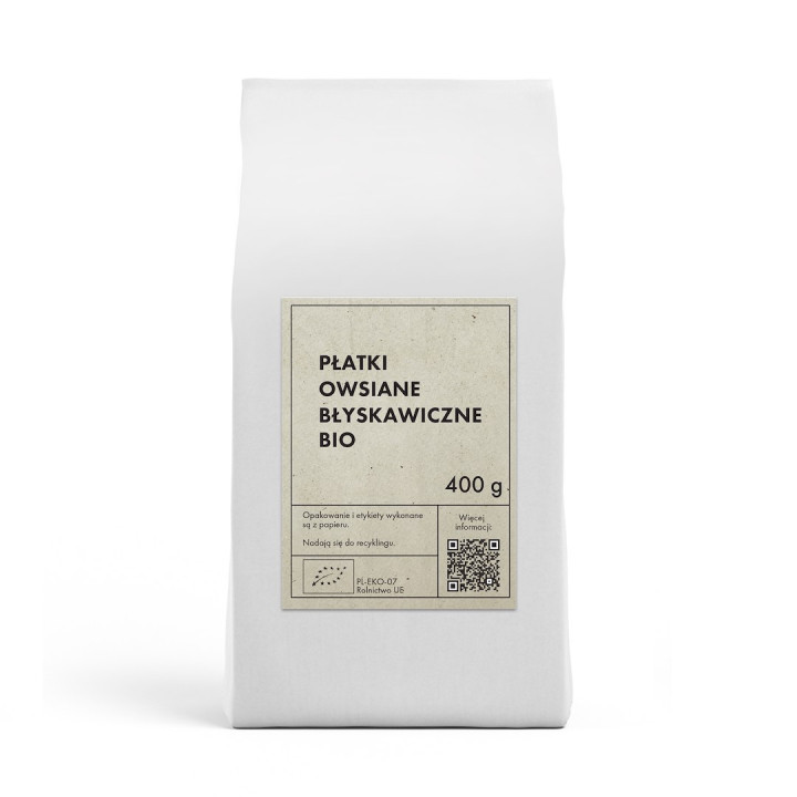 Płatki Owsiane Błyskawiczne BIO 400 g - The P | THE PLANET - Ekochatka