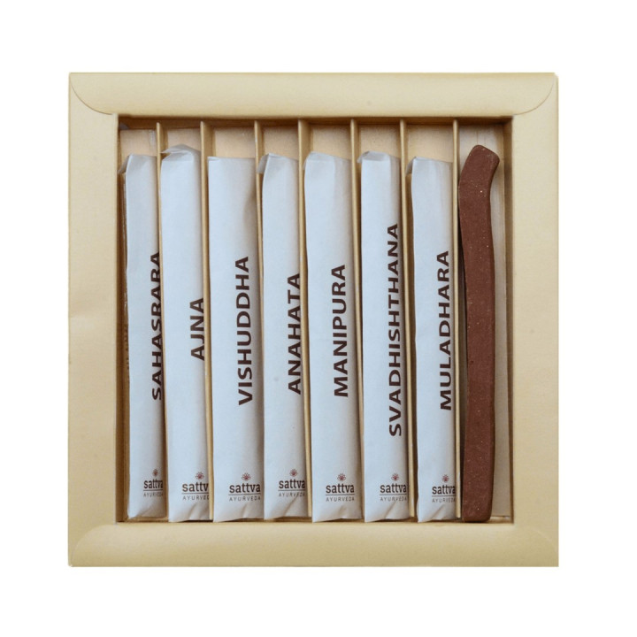 Kadzidełka Indyjskie Harmonizujące Czakry (49szt.) | SATTVA - Ekochatka