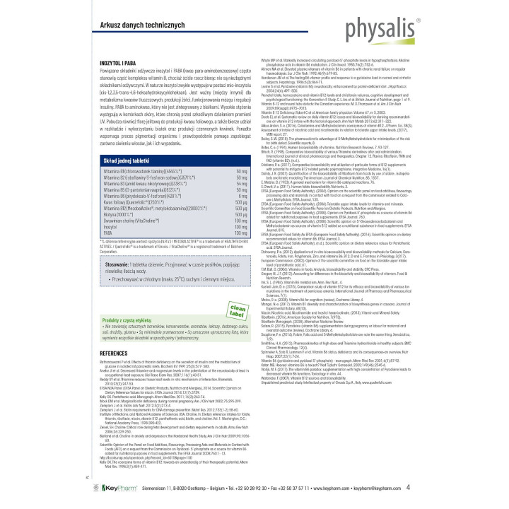 Witamina B Complex Forte 30 Tabletek | PHYSALIS - Ekochatka