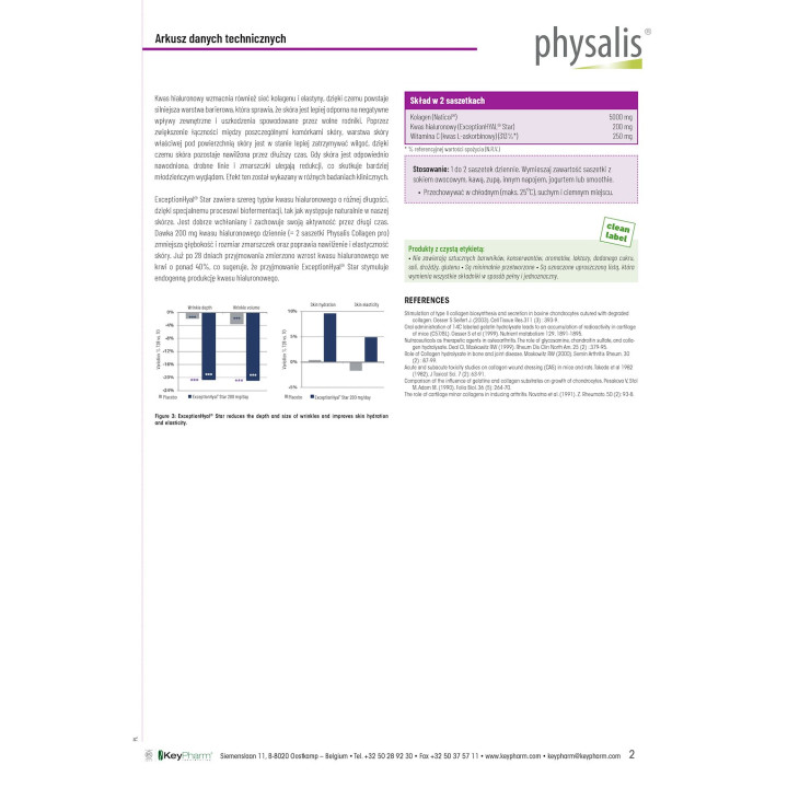 Kolagen Rybi + Kwas Hialuronowy + Witamina C 30 Saszetek | PHYSALIS - Ekochatka