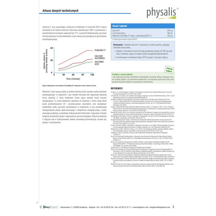 Kwercetyna Forte 30 Tabletek | PHYSALIS - Ekochatka