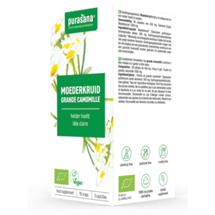 Złocień Maruna BIO (360 mg) 90 Kapsułek | PURASANA - Ekochatka