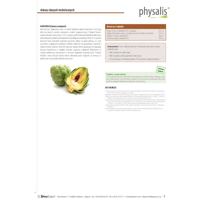 Tabletki na Wsparcie Pracy Jelit (Transit+) 60szt. | PHYSALIS - Ekochatka