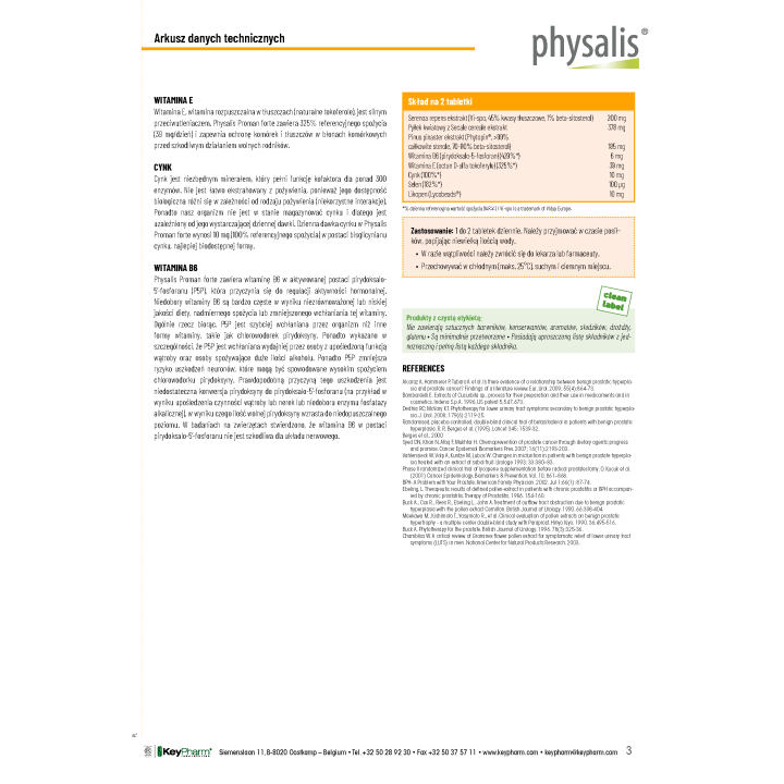 Tabletki na Układ Moczowy (Proman Forte) 30szt. | PHYSALIS - Ekochatka