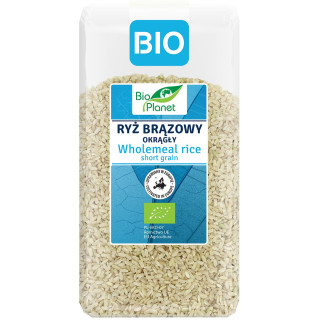 Ryż Brązowy Okrągły BIO 500 g - BIO Planet - Ekochatka