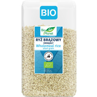 Ryż Brązowy Okrągły BIO 1 kg - BIO Planet - Ekochatka