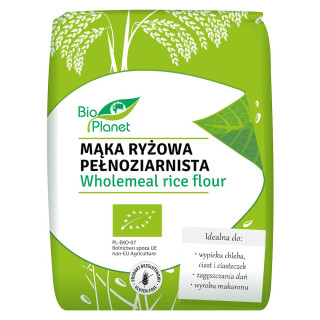 Mąka Ryżowa Pełnoziarnista Bezglutenowa BIO 1 kg - BIO  - Ekochatka