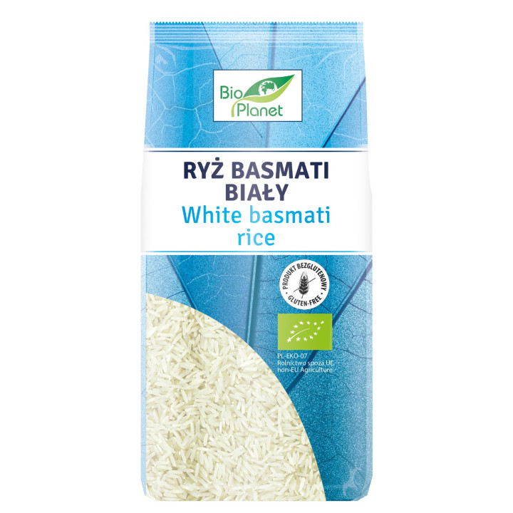 Ryż Basmati Biały Bezglutenowy BIO 500 g - BIO Planet - Ekochatka