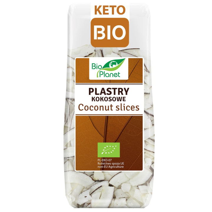 Plastry Kokosowe BIO 100 g - BIO Planet - Ekochatka