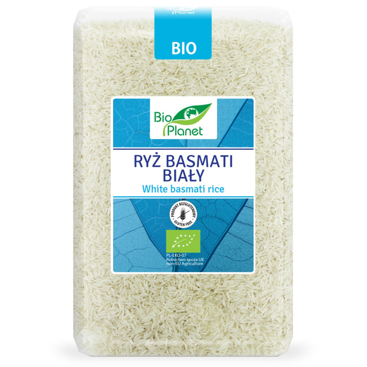 Ryż Basmati Biały Bezglutenowy BIO 2 kg - BIO Planet - Ekochatka