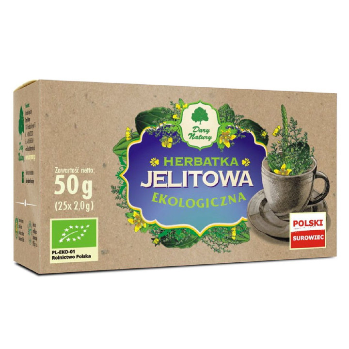 Herbatka Jelitowa (25 x 2 g) BIO  | DARY NATURY - HERBATKI - Ekochatka