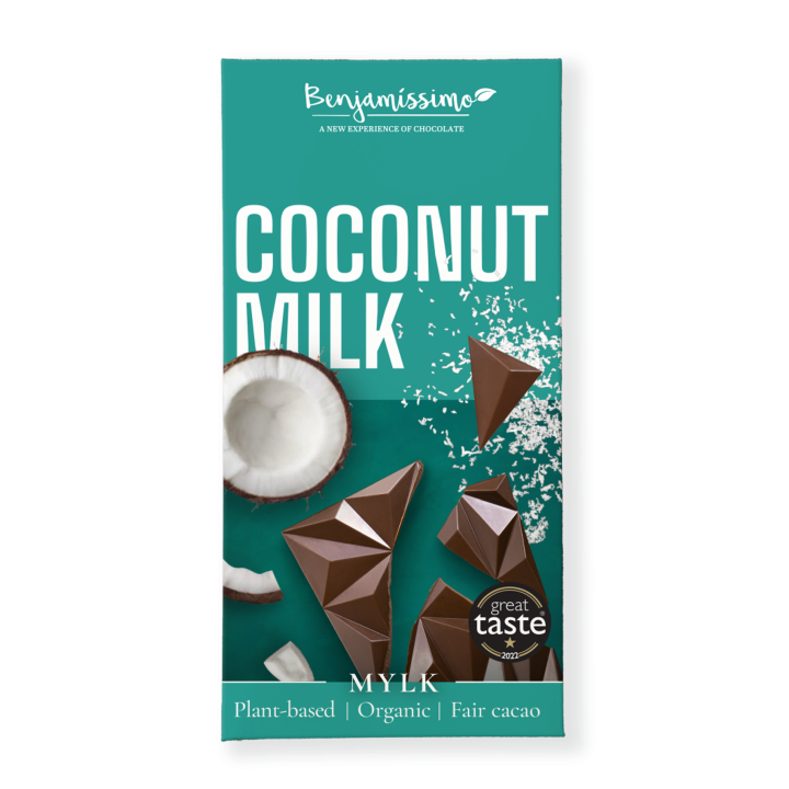 Tabliczka Kakaowa Kokosowa Bezglutenowa BIO | BENJAMISSIMO - Ekochatka