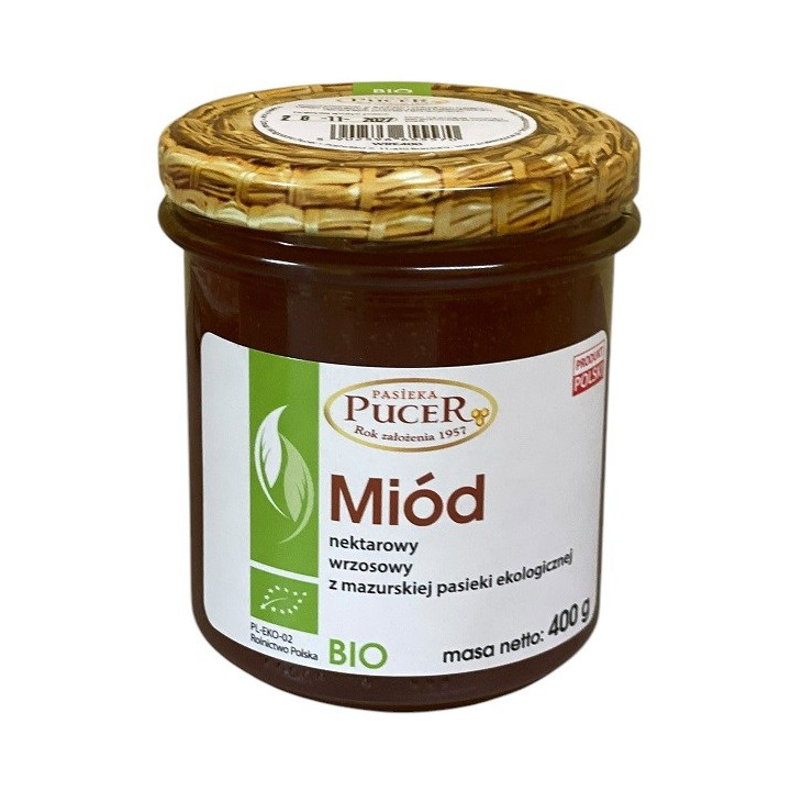 Miód Wrzosowy BIO 400 g - Pasieka Pucer | PASIEKA PUCER - Ekochatka