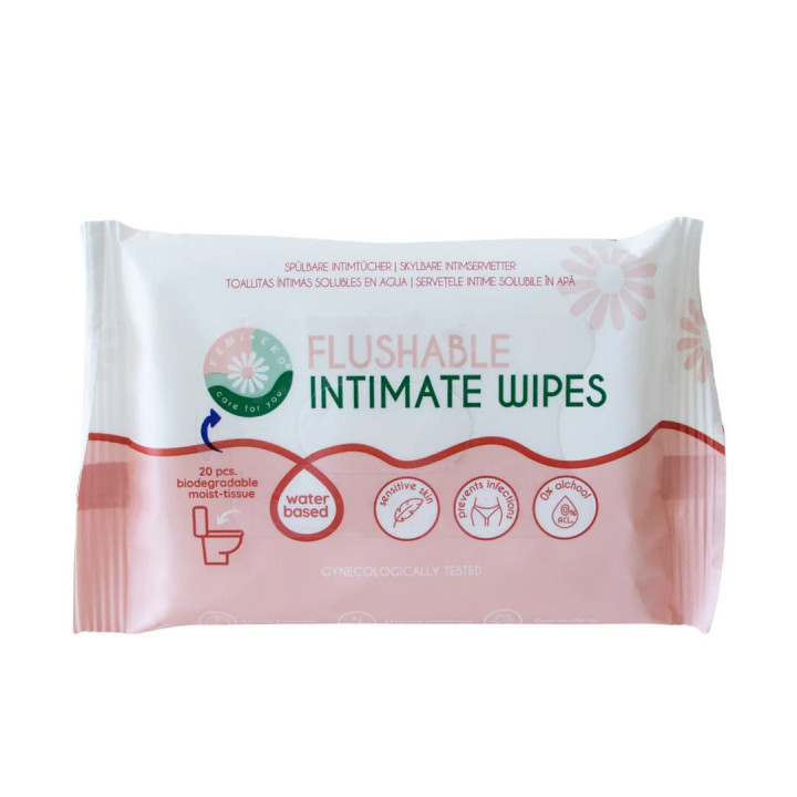 Chusteczki Nawilżane do Higieny Intymnej 20 szt. - Femi - Ekochatka