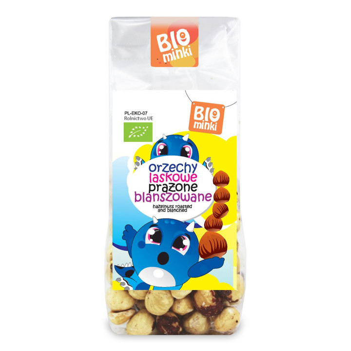 Orzechy Laskowe Blanszowane Prażone BIO 100g | BIOMINKI - Ekochatka