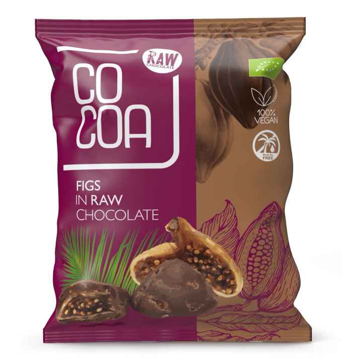 Figi w Czekoladzie Surowej BIO 70 g - Cocoa - Ekochatka