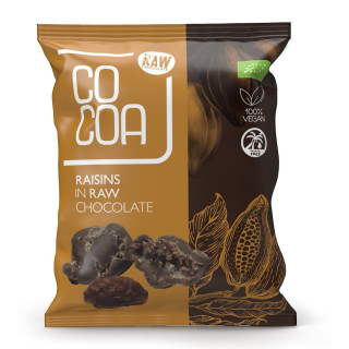 Rodzynki w Czekoladzie Surowej BIO 70 g - Cocoa - Ekochatka