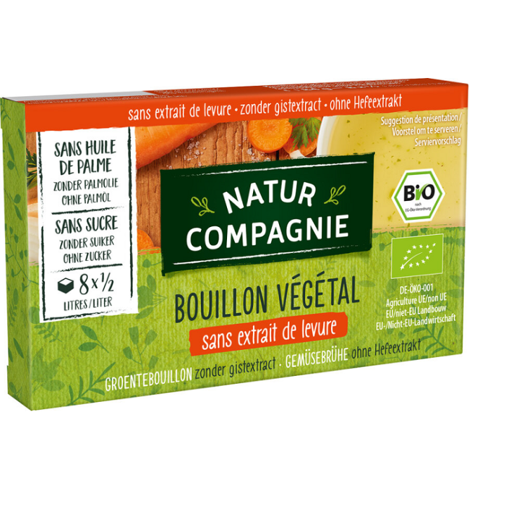 Kostki Bulionowe Warzywne bez Cukru i Drożdży BIO 84 g - Natur Compagn